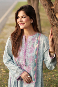 2 Piece - Digital Printed Linen Suit U0862
