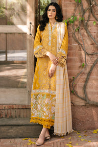 3 Piece -Schiffli Embroidered Viscose Jacquard Suit U0963
