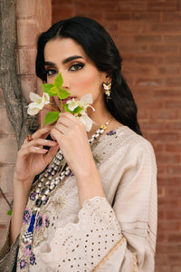 3 Piece - Shiffli Embroidered Textured Linen Suit U0966 (SO)