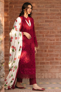 3 Piece - Schiffli Embroidered Slub Khaddar Suit U0968 (SO)