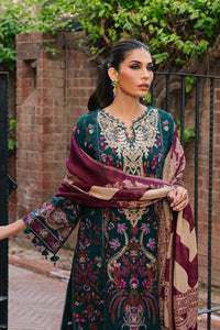 3 Piece -Embroidered Slub Khaddar Suit U0970 (SO)