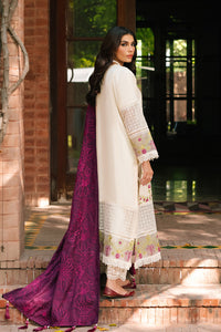 3 Piece -Embroidered Textured Linen Suit U1016