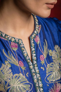 2 Piece - Premium Pure Sheesha Silk Embroidered Suit LFP1167