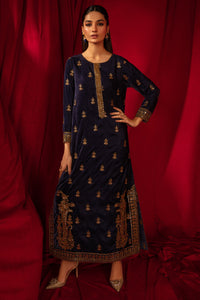 1 Piece - Embroidered Velvet Shirt V1003