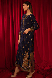 1 Piece - Embroidered Velvet Shirt V1003