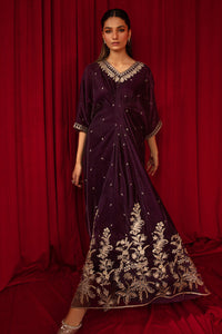 1 Piece - Embroidered Velvet Shirt V1006