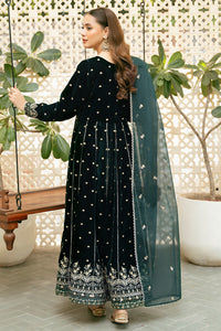 2 Piece - Embroidered Premium Velvet Suit V1008