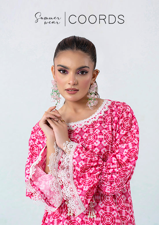 COORDS: Summer Wear'24 | Digital Printed Lawn Silk Suits - Declare Pakistan