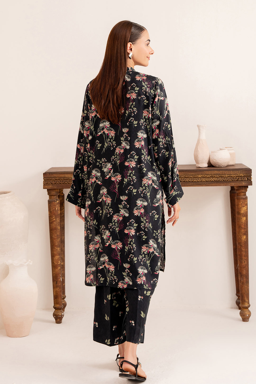 2 Piece - Digital Printed Linen Suit P001206