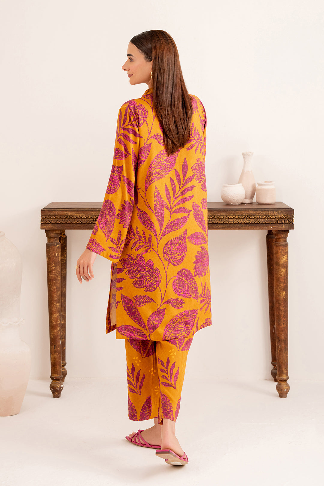 2 Piece - Digital Printed Linen Suit P001205