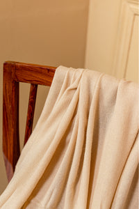 Wool Shawl Beige - SW001
