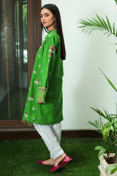 Single Dyed Embroidered Lawn Shirt P2082