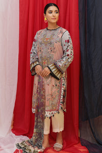2PC Lawn Digital Printed Shirt - Chiffon Dupatta -U2769