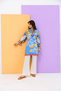 Single Shirt Lawn Digital Printed with Embroidery P2014 (S0)