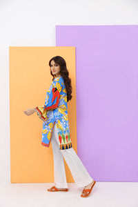 Single Shirt Lawn Digital Printed with Embroidery P2014 (S0)