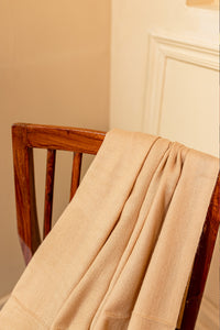 Wool Shawl Dark Beige - SW001