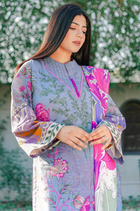 2 Piece - Digital Printed Slub Khaddar Suit U0331