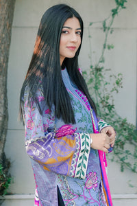 2 Piece - Digital Printed Slub Khaddar Suit U0331