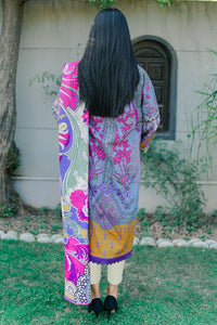 2 Piece - Digital Printed Slub Khaddar Suit U0331
