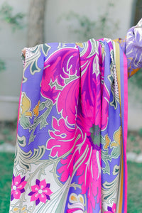 2 Piece - Digital Printed Slub Khaddar Suit U0331