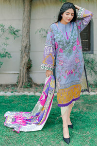2 Piece - Digital Printed Slub Khaddar Suit U0331