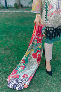 2 Piece - Digital Printed Slub Khaddar Suit U0331A