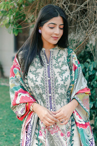 2 Piece - Digital Printed Slub Khaddar Suit U0331A