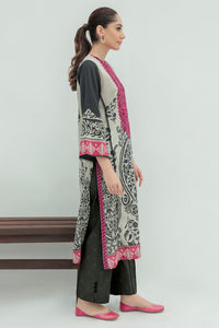 2 Piece - Embroidered Digital Printed Slub Khaddar Suit P0266