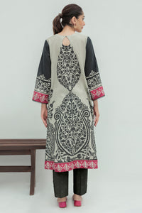 2 Piece - Embroidered Digital Printed Slub Khaddar Suit P0266