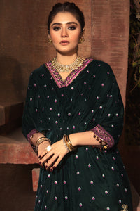 1 Piece - Embroidered Velvet Kaaftan L0289