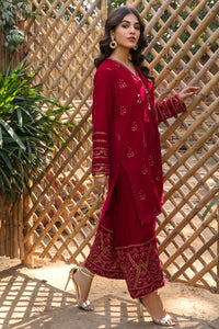 2 Piece - Embroidered Velvet Suit L0294