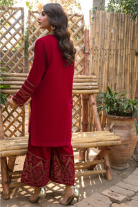 2 Piece - Embroidered Velvet Suit L0294
