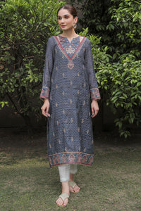 1 Piece - Embroidered Organza Jacquard Shirt L0584 (SO)