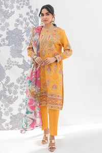 3 Piece - Dyed Embroidered Raw Silk Suit L2690 (SO)