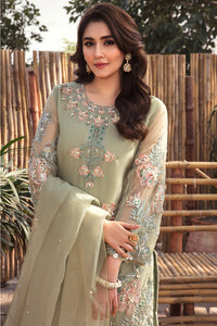 3 Piece- Embellished Organza Suit L2694