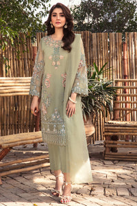 3 Piece- Embellished Organza Suit L2694
