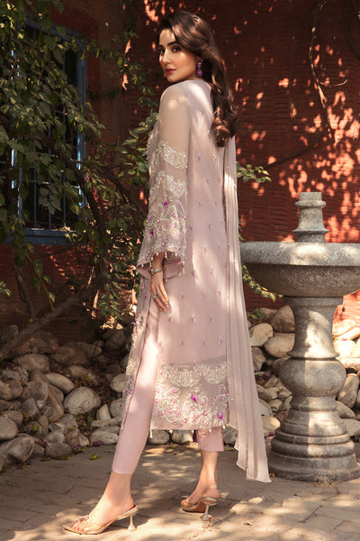 3 Piece - Embroidered Chiffon suit with Embellishment L2842