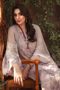 3 Piece - Embroidered Chiffon suit with Embellishment L2842