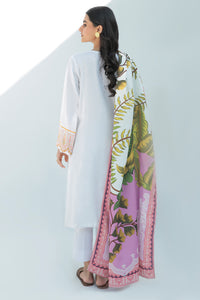 3 Piece  - Dyed Embroidered Infinity Linen Suit P0003