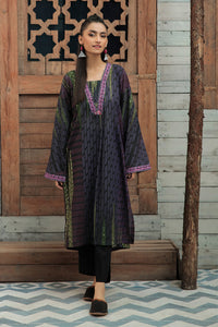 Embroidered Printed Khaddar Shirt P0006