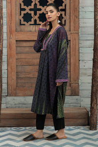 Embroidered Printed Khaddar Shirt P0006