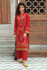 Dyed Embroidered Linen Shirt P0009