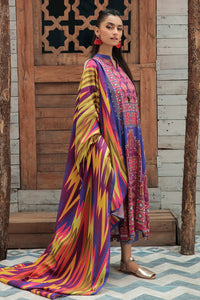 3 Piece - Embroidered Linen Suit P0024