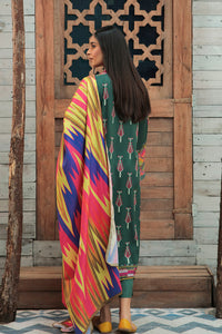 3 Piece - Embroidered Linen Suit P0024