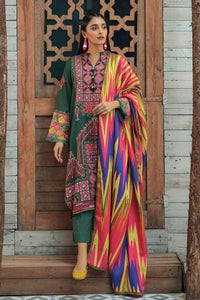 3 Piece - Embroidered Linen Suit P0024