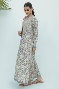 3 Piece  - Digital Printed Embroidered Linen Suit P0039