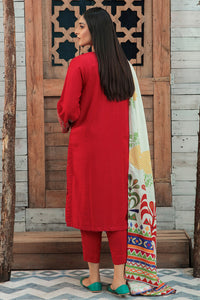 3 Piece - Embroidered Doria Linen Suit P0046