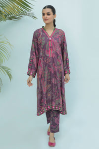 2 Piece - Digital Printed Linen Suit P0088A