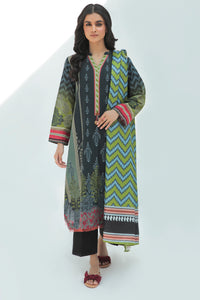 2 Piece  - Digital Printed Plain Khaddar Suit P0089