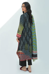 2 Piece  - Digital Printed Plain Khaddar Suit P0089